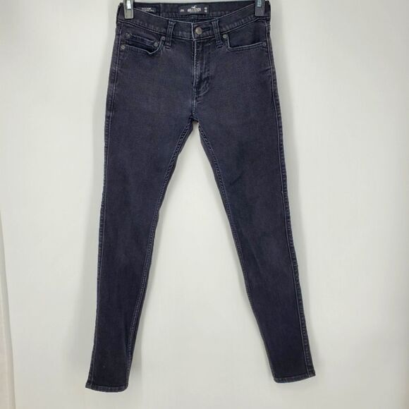 Hollister Super Skinny Advanced Stretch  Black Jean Size 29X32 - Picture 1 of 10